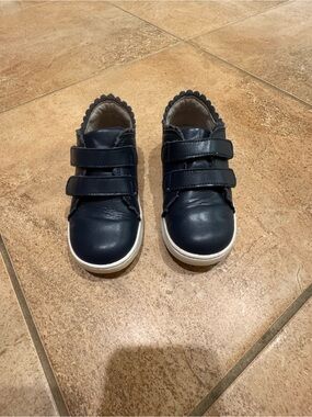 Kids Navy L’amour Scalloped Sneakers